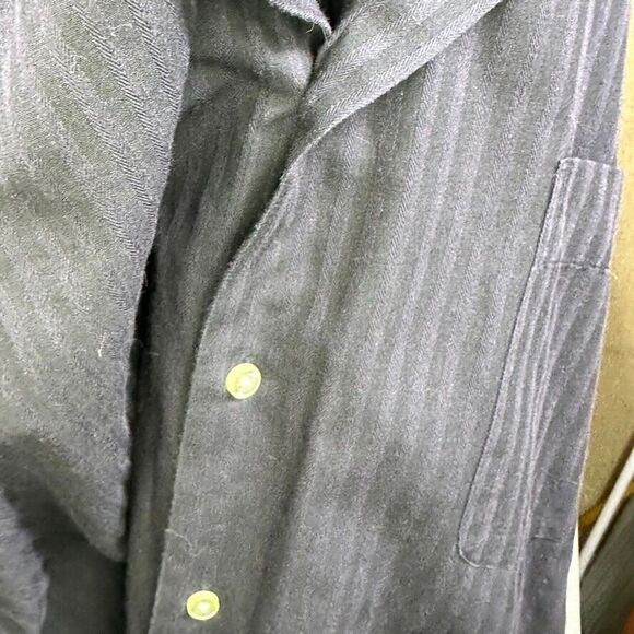 Dockers Mens XXL Black Shirt Size 18/18.5 34/35 Long Sleeve Button Up - Picture 10 of 14
